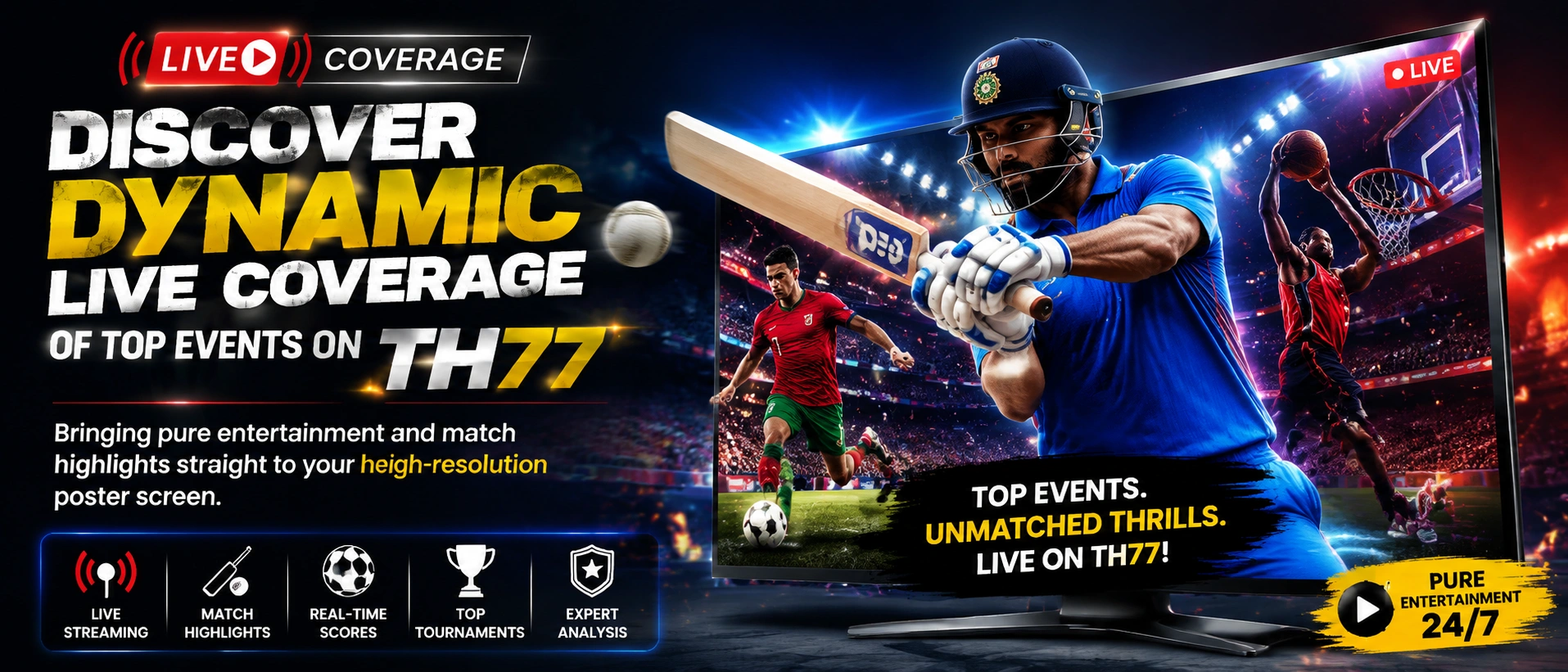 TH77 casino homepage visual 1