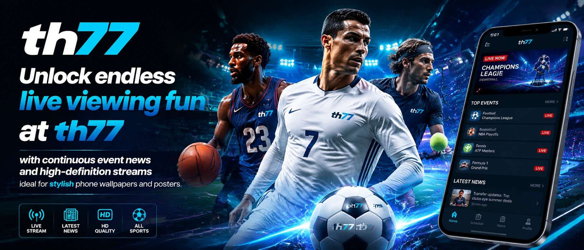 TH77 casino homepage visual 2