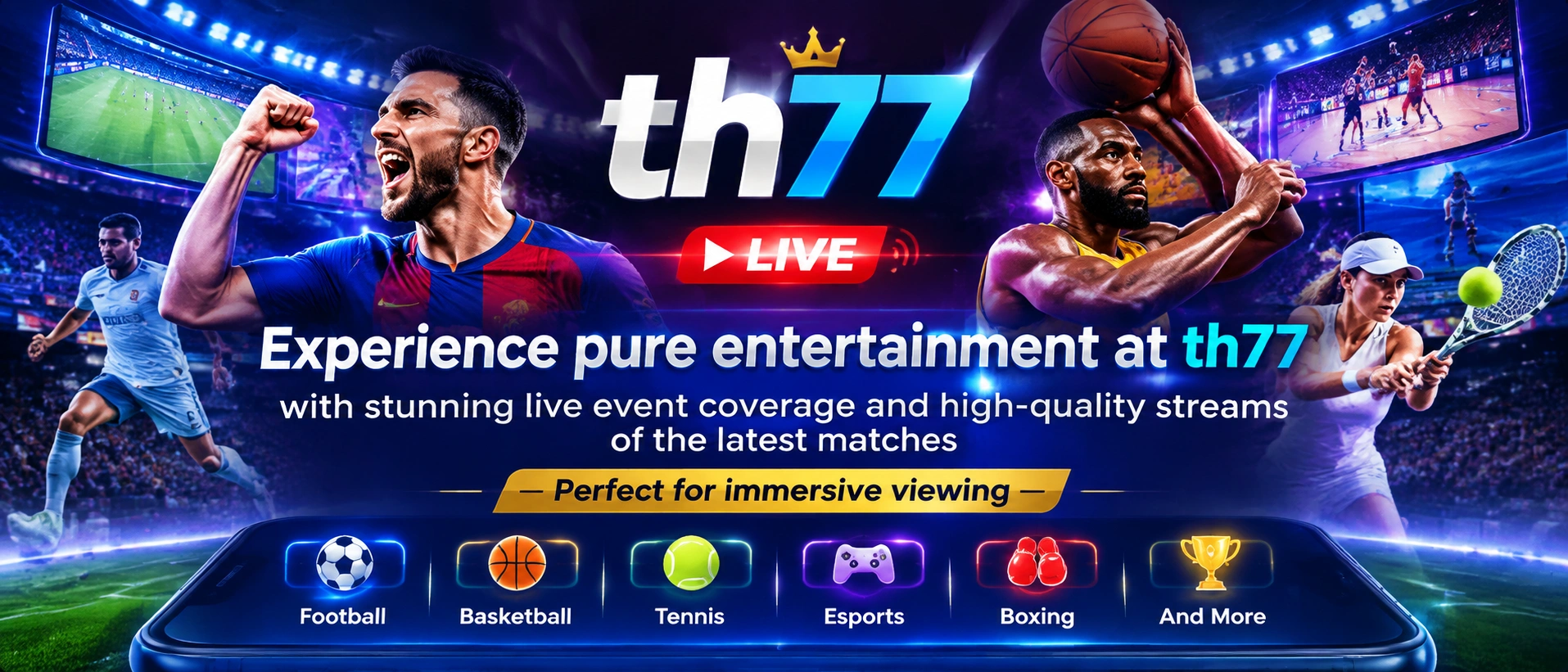 TH77 casino homepage visual 3