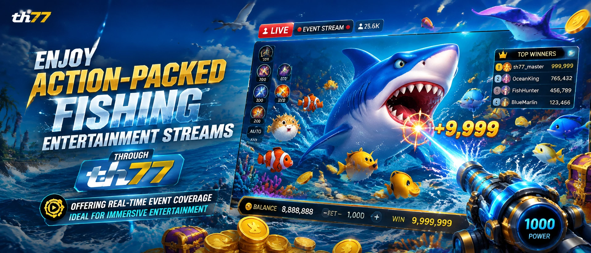 TH77 fish game visual three