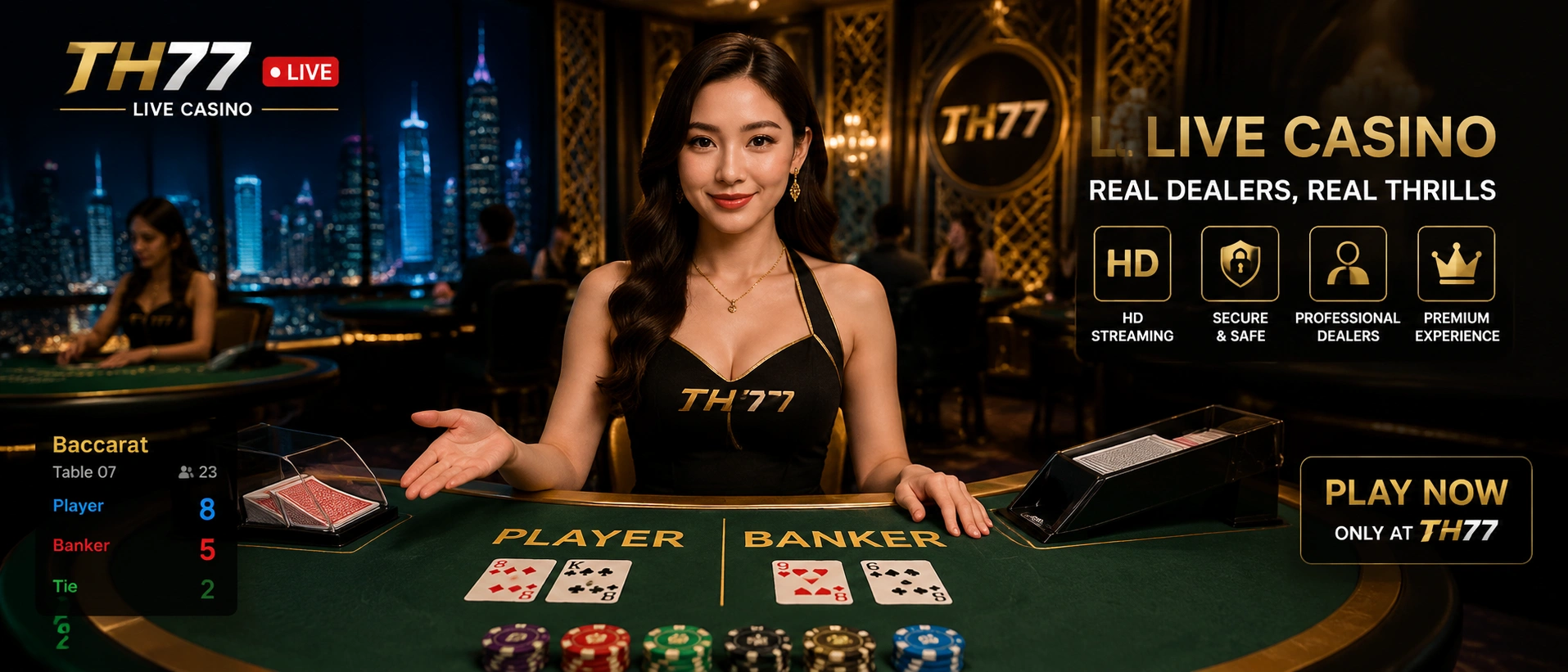 TH77 live dealer game room preview